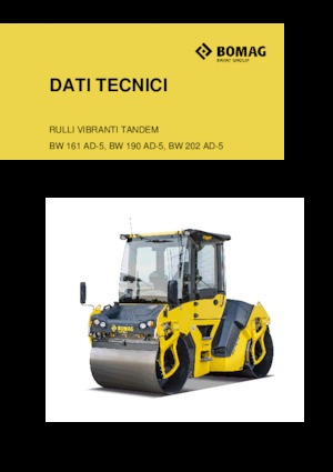 Compattatori stradali vibranti tandem Bomag BW 161 AD-5