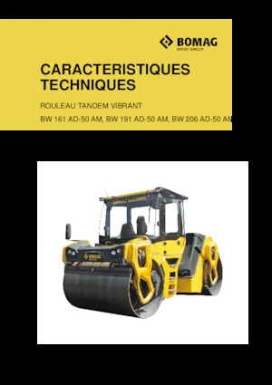 Compattatori stradali vibranti tandem Bomag BW 161 AD-50 AM