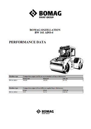 Compattatori stradali vibranti tandem Bomag BW 161 ADO-4