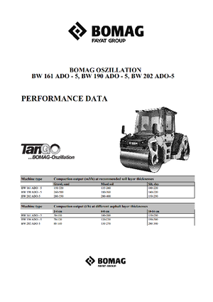 Compattatori stradali vibranti tandem Bomag BW 161 ADO-5
