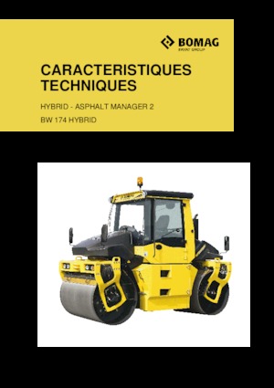 Compattatori stradali vibranti tandem Bomag BW 174 AP 4 AM Hybrid