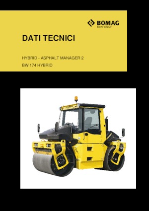 Compattatori stradali vibranti tandem Bomag BW 174 AP 4 AM Hybrid