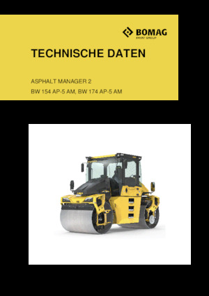 Compattatori stradali vibranti tandem Bomag BW 154 AP-5 AM