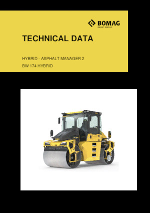 Compattatori stradali vibranti tandem Bomag BW 174 AP-5 AM Hybrid