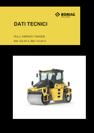 Compattatori stradali vibranti tandem Bomag BW 154 AP-5