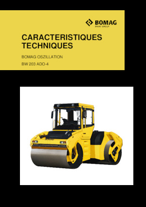 Compattatori stradali vibranti tandem Bomag BW 203 ADO-4