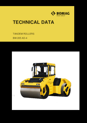 Compattatori stradali vibranti tandem Bomag BW 205 AD-4