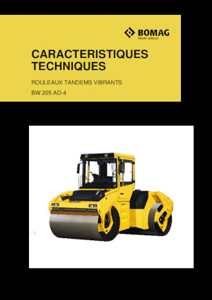 Compattatori stradali vibranti tandem Bomag BW 205 AD-4