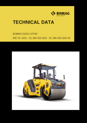 Compattatori stradali vibranti tandem Bomag BW 206 ADO-50