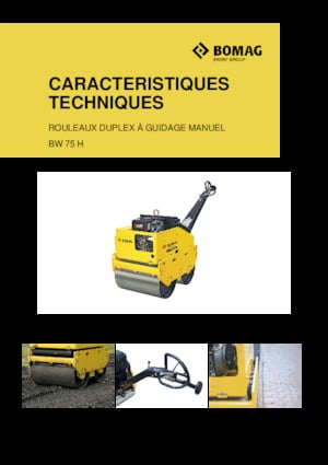 Compattatori stradali vibranti tandem Bomag BW 65 H