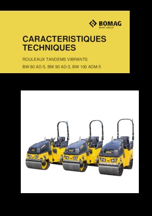 Compattatori stradali vibranti tandem Bomag BW 90 AD-5