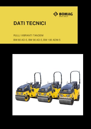 Compattatori stradali vibranti tandem Bomag BW 90 AD-5