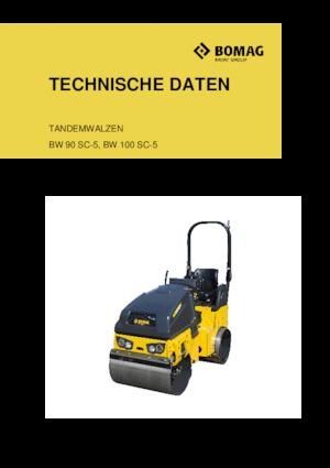 Compattatori stradali vibranti tandem Bomag BW 90 SC-5