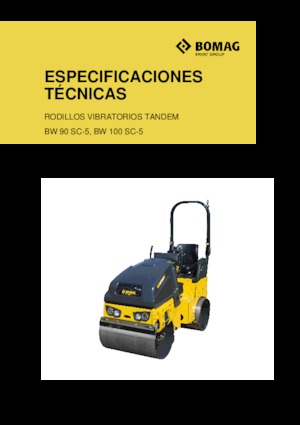 Compattatori stradali vibranti tandem Bomag BW 100 SC-5