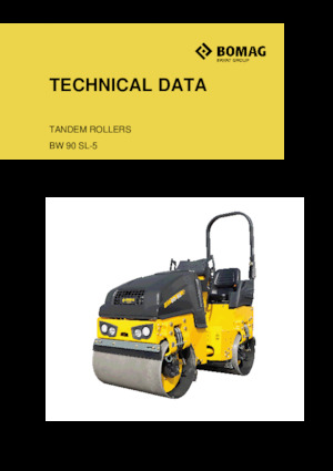 Compattatori stradali vibranti tandem Bomag BW 90 SL-5