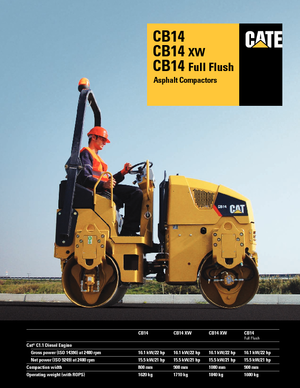 Compattatori stradali vibranti tandem Caterpillar CB14