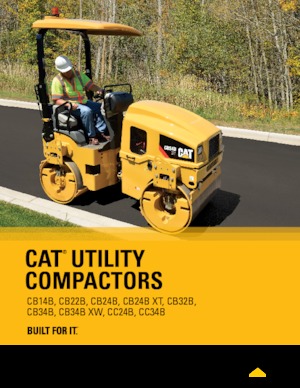 Compattatori stradali vibranti tandem Caterpillar CB24B