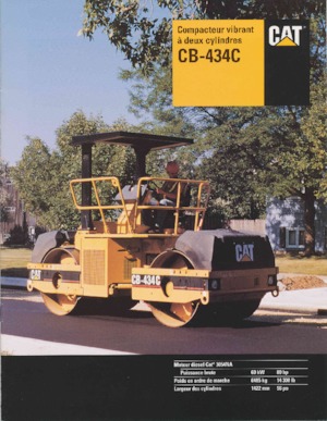 Compattatori stradali vibranti tandem Caterpillar CB-434C