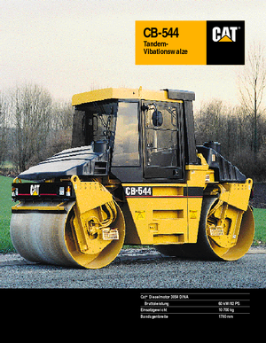 Compattatori stradali vibranti tandem Caterpillar CB 544