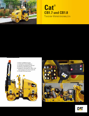 Compattatori stradali vibranti tandem Caterpillar CB1.7