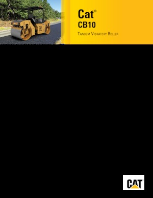 Compattatori stradali vibranti tandem Caterpillar CB10
