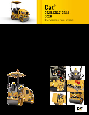 Compattatori stradali vibranti tandem Caterpillar CB2.5