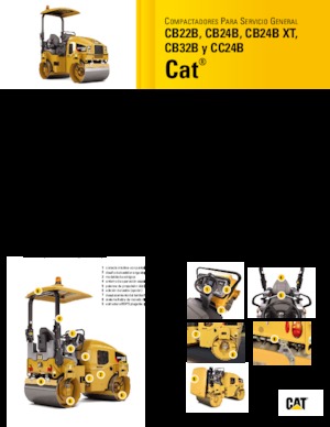 Compattatori stradali vibranti tandem Caterpillar CB24B
