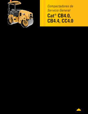 Compattatori stradali vibranti tandem Caterpillar CC4.0