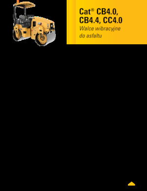 Compattatori stradali vibranti tandem Caterpillar CC4.0