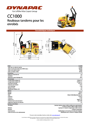 Compattatori stradali vibranti tandem Dynapac CC 1000
