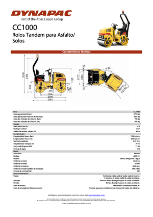 Compattatori stradali vibranti tandem Dynapac CC 1000