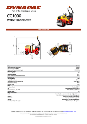 Compattatori stradali vibranti tandem Dynapac CC 1000