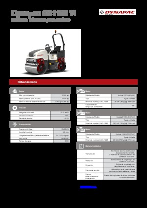 Compattatori stradali vibranti tandem Dynapac CC 1100 VI