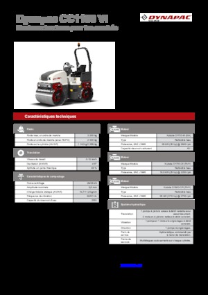 Compattatori stradali vibranti tandem Dynapac CC 1100 VI