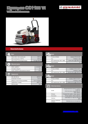 Compattatori stradali vibranti tandem Dynapac CC 1100 VI