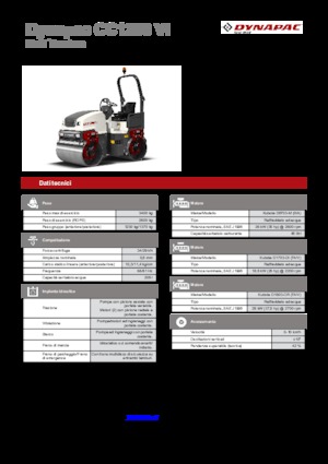 Compattatori stradali vibranti tandem Dynapac CC 1200 VI 