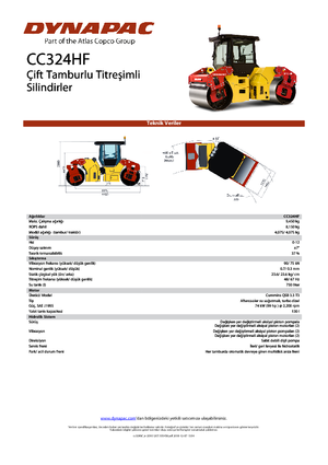 Compattatori stradali vibranti tandem Dynapac CC 324 HF