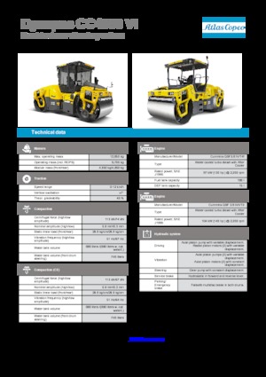 Compattatori stradali vibranti tandem Dynapac CC 4000 VI