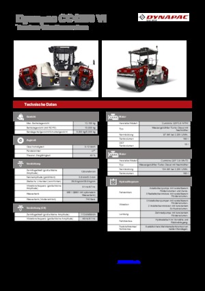 Compattatori stradali vibranti tandem Dynapac CC 4200 VI