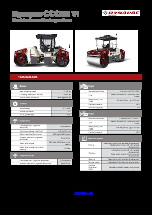 Compattatori stradali vibranti tandem Dynapac CC 4200 VI