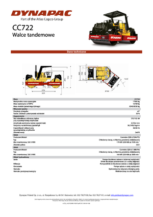 Compattatori stradali vibranti tandem Dynapac CC 722