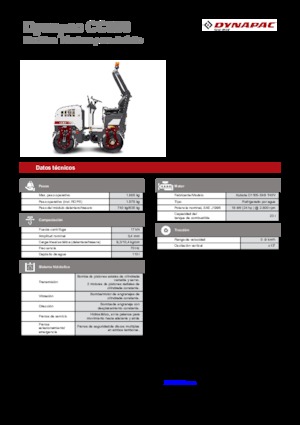 Compattatori stradali vibranti tandem Dynapac CC 800