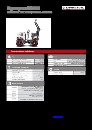 Compattatori stradali vibranti tandem Dynapac CC 800