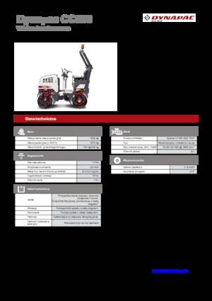 Compattatori stradali vibranti tandem Dynapac CC 800