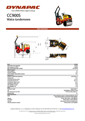 Compattatori stradali vibranti tandem Dynapac CC 900 S