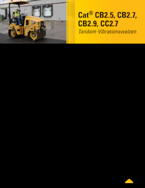 Compattatori stradali vibranti tandem Caterpillar CC2.7