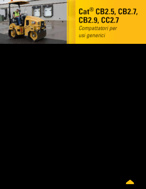 Compattatori stradali vibranti tandem Caterpillar CC2.7