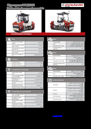 Compattatori stradali vibranti tandem Dynapac CC2200