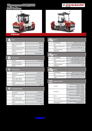 Compattatori stradali vibranti tandem Dynapac CC2200