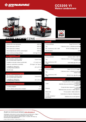 Compattatori stradali vibranti tandem Dynapac CC3200 VI